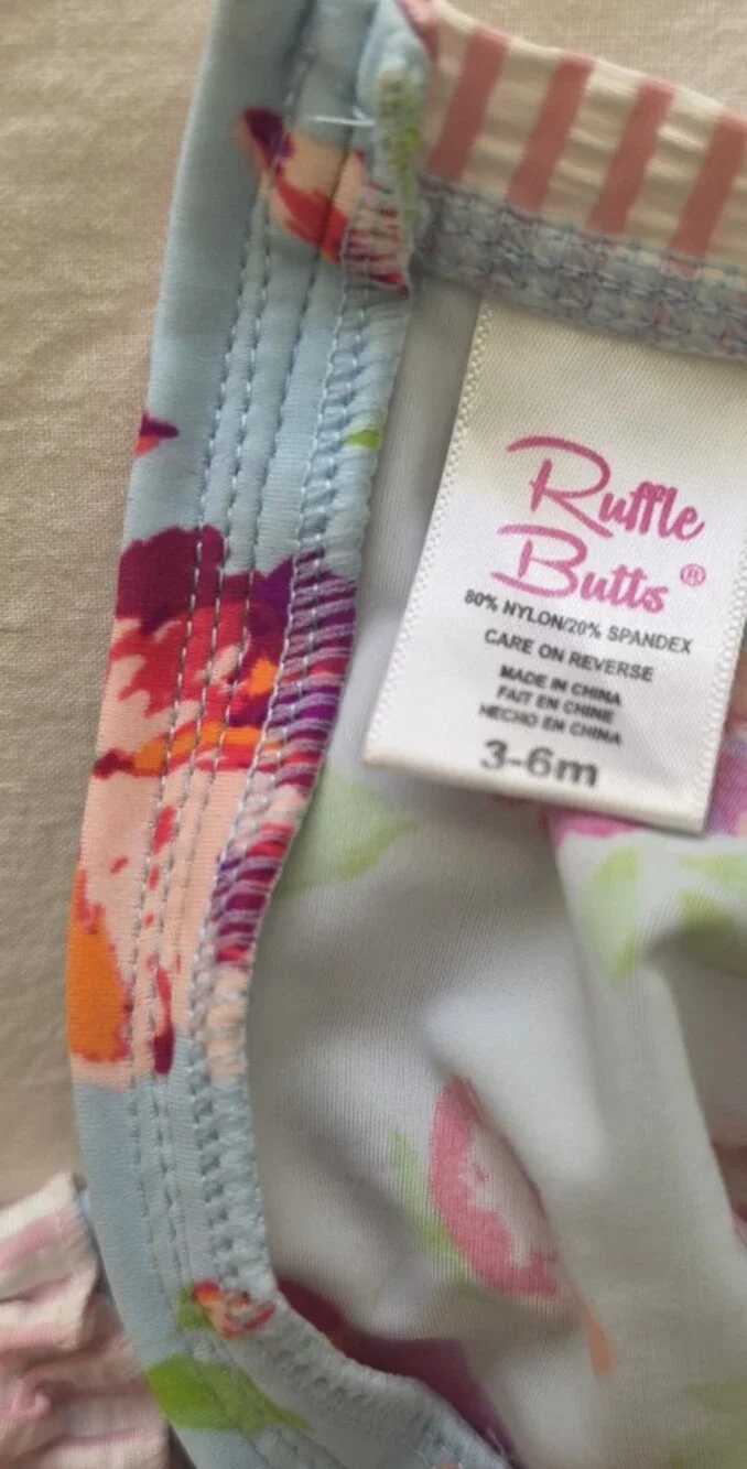 Rufflebutt One Piece Bathing Suit